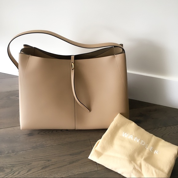 💝Wandler Ava Tote Bag Beige - Picture 5 of 7